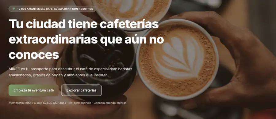 membresía mensual con un valor simbólico de $7.500
