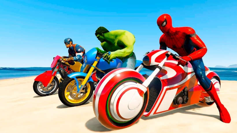 Innovaci�n en motos de superheroes